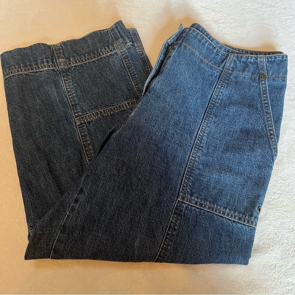 Jones New York Jeans Patchwork Stitching Capri Jeans Size 6